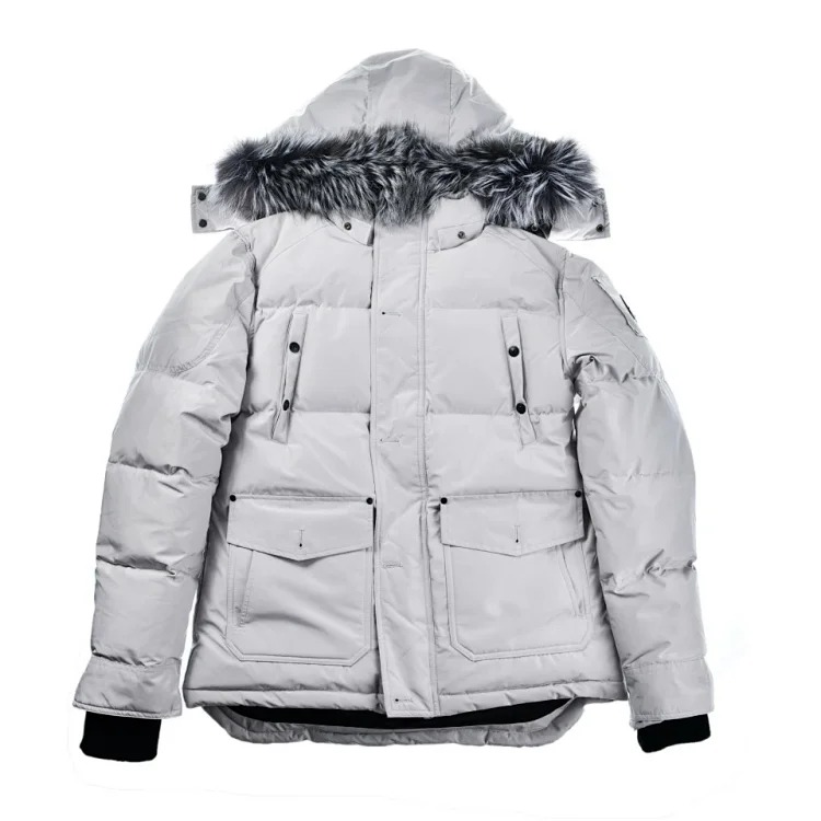 Fashionable warm outdoor down jacket
