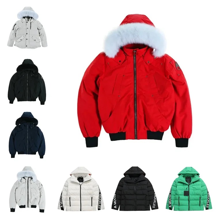 Fashionable warm outdoor down jacket