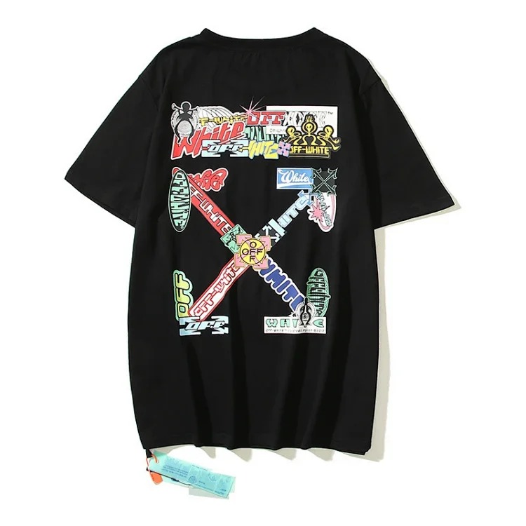 Factory self- printed short-sleeved 3