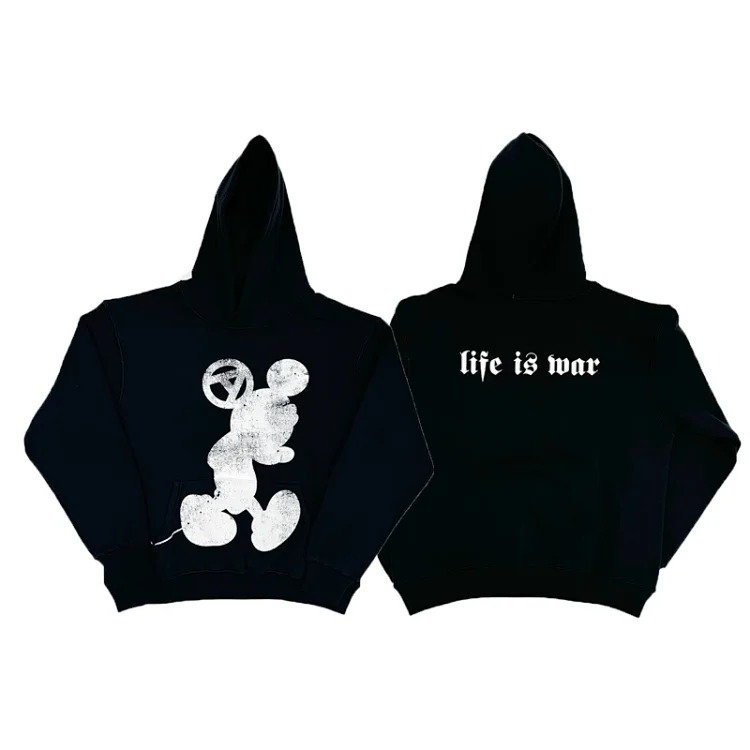 Printed hooded sweatshirt