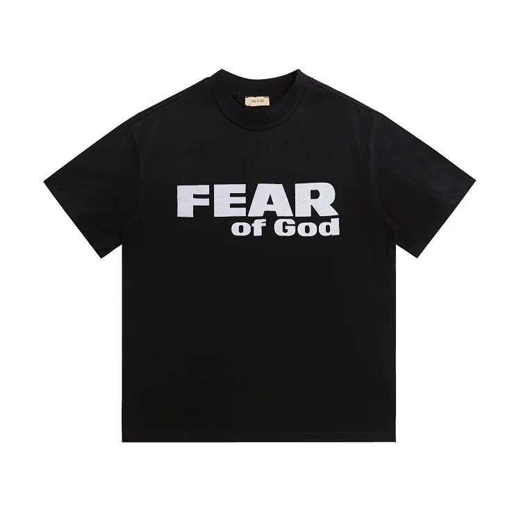 Fear of God FOG ESS 2025 letter gradient printed short sleeve T-shirt