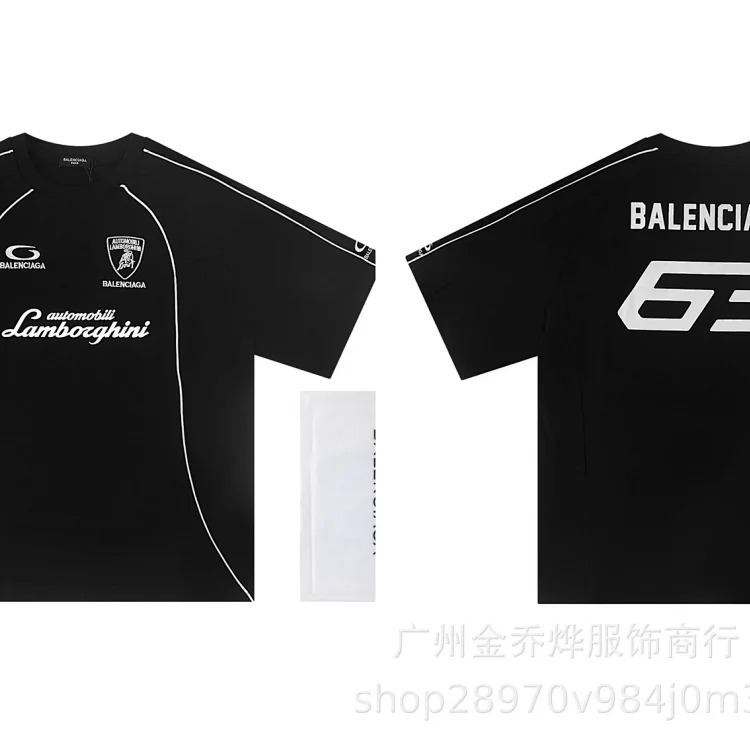 26ss cross-border foreign trade high-quality T-shirt embroidered logo for men and women casual fashion versatile loose style pure cotton short-sleeved image 4