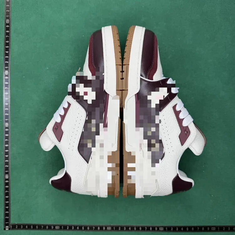 TT distressed cow leather low-top sneakers TT 3