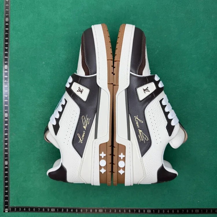 TT distressed cow leather low-top sneakers TT 3 image 3