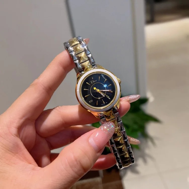 Xiaohongshu's new ceramic bezel, exclusive 2022 AAA diamond model DIOR VIII series women's watch, genuine one-to-one molded women's watch