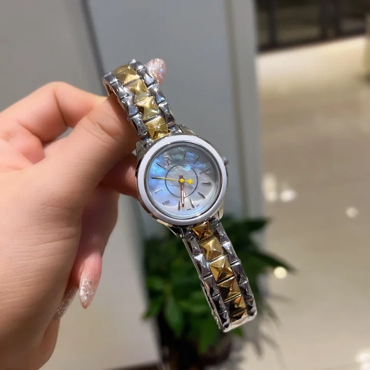 Xiaohongshu's new ceramic bezel, exclusive 2022 AAA diamond model DIOR VIII series women's watch, genuine one-to-one molded women's watch