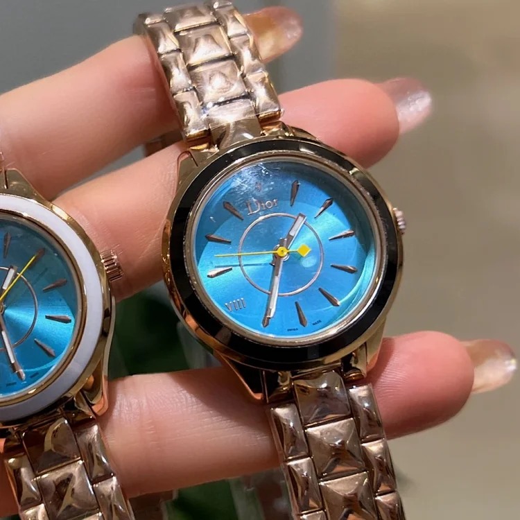 Xiaohongshu's new ceramic bezel, exclusive 2022 AAA diamond model DIOR VIII series women's watch, genuine one-to-one molded women's watch