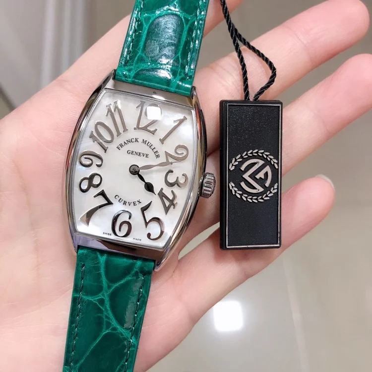 The most beautiful watch Franck Muller barrel-shaped women's quartz watch CINTREE CURVEX series ✨316L stainless steel case, size 43×31mm movement adopts Swiss imported quartz movement