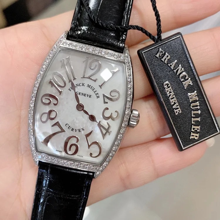 The most beautiful watch Franck Muller barrel-shaped women's quartz watch CINTREE CURVEX series ✨316L stainless steel case, size 43×31mm movement adopts Swiss imported quartz movement