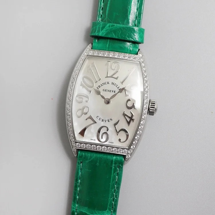 The most beautiful watch Franck Muller barrel-shaped women's quartz watch CINTREE CURVEX series ✨316L stainless steel case, size 43×31mm movement adopts Swiss imported quartz movement