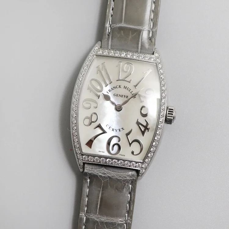 The most beautiful watch Franck Muller barrel-shaped women's quartz watch CINTREE CURVEX series ✨316L stainless steel case, size 43×31mm movement adopts Swiss imported quartz movement