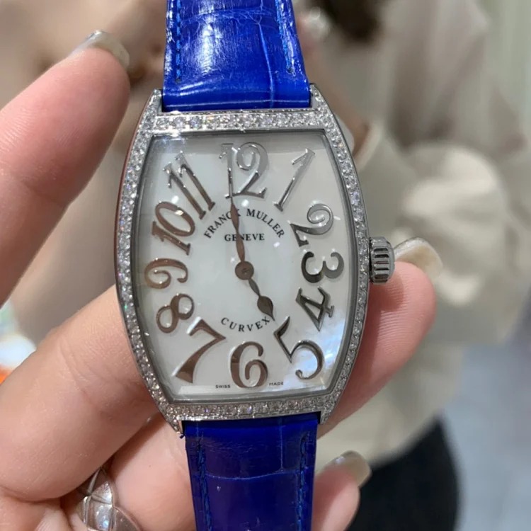 The most beautiful watch Franck Muller barrel-shaped women's quartz watch CINTREE CURVEX series ✨316L stainless steel case, size 43×31mm movement adopts Swiss imported quartz movement