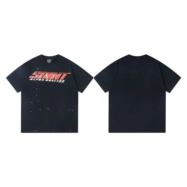 MICHAEL ICON washed distressed short-sleeved fashionable retro printed couple T-shirt for men and women