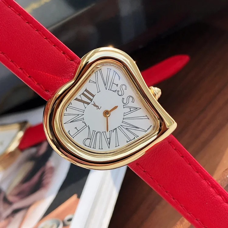 Yves Saint Laurent Original and second-hand watch series YSL peach heart watch available in four colors