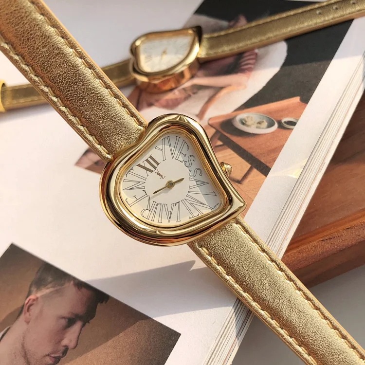 Yves Saint Laurent Original and second-hand watch series YSL peach heart watch available in four colors