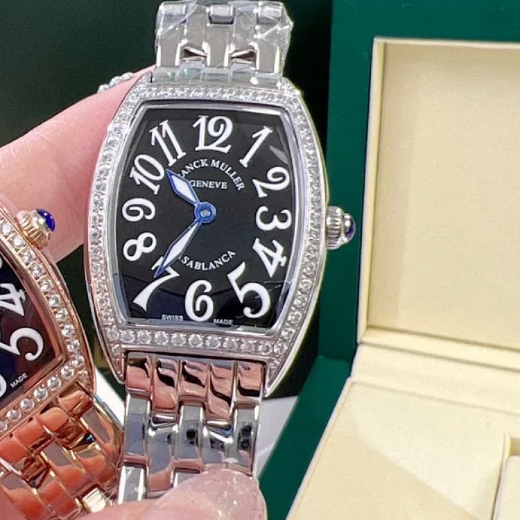 Franck Muller 1752QZ series watches, classic barrel-shaped design women's watches, women's watches