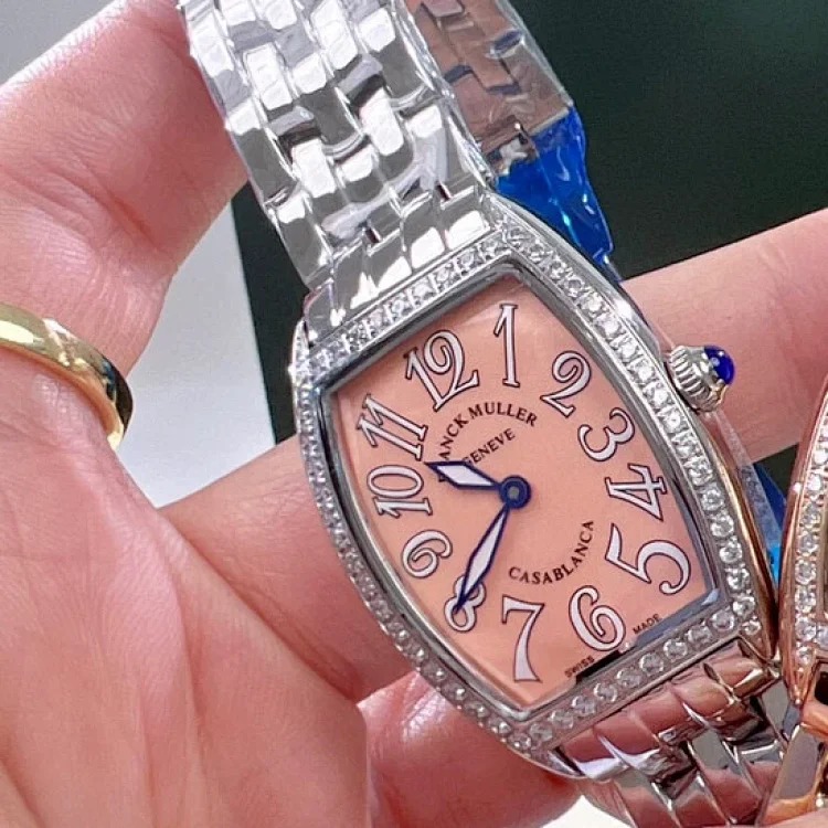 Franck Muller 1752QZ series watches, classic barrel-shaped design women's watches, women's watches