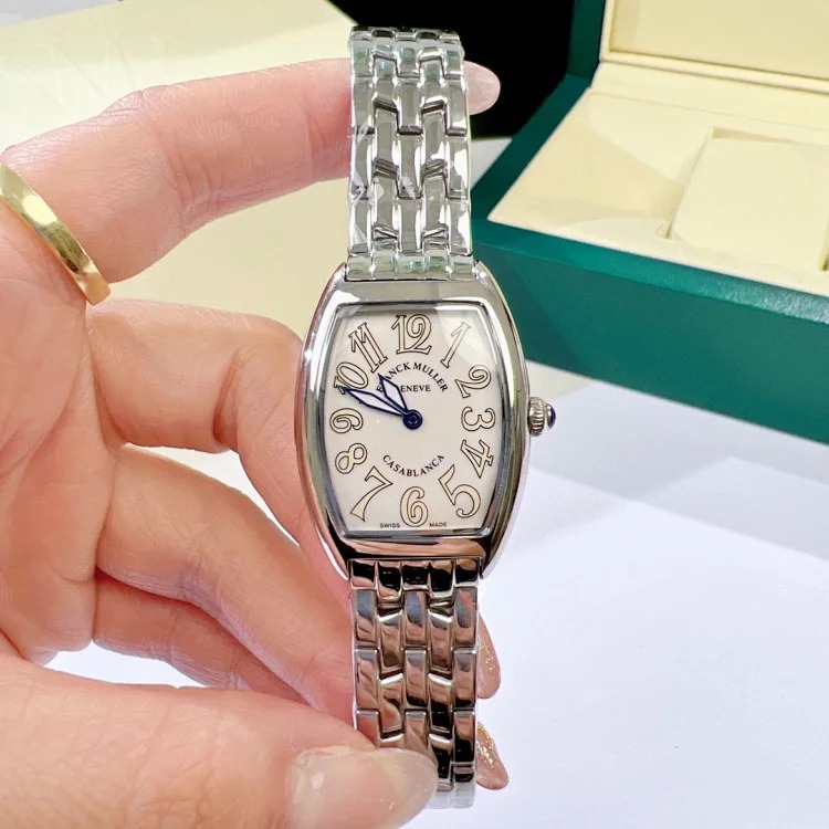 Franck Muller 1752QZ series watches, classic barrel-shaped design women's watches, women's watches