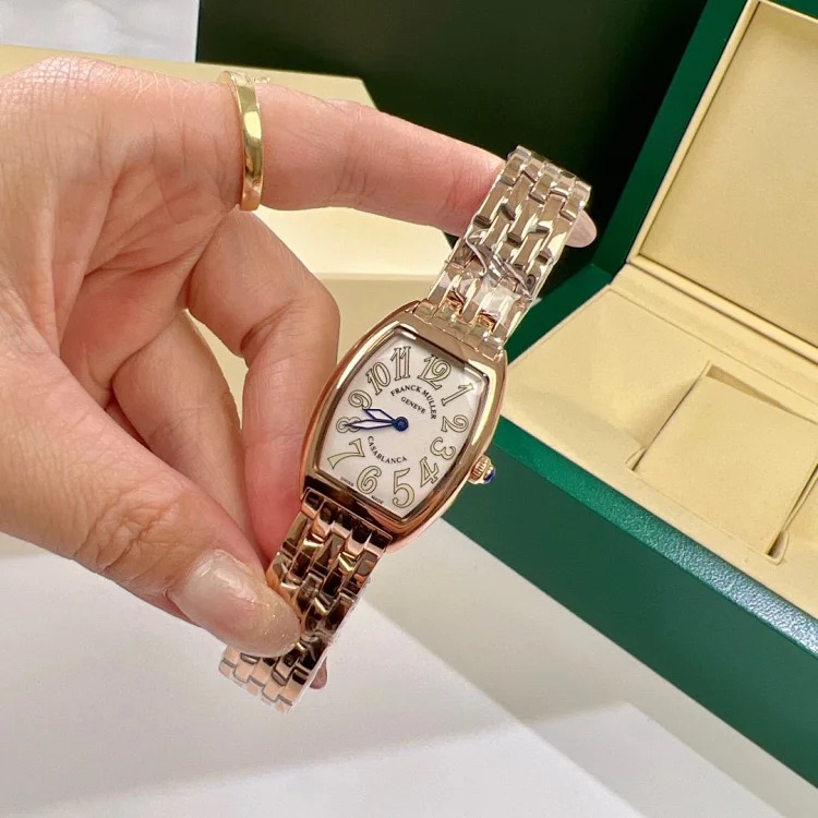 Franck Muller 1752QZ series watches, classic barrel-shaped design women's watches, women's watches