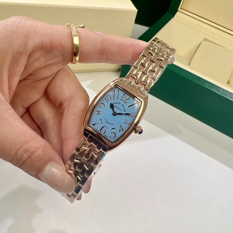 Franck Muller 1752QZ series watches, classic barrel-shaped design women's watches, women's watches