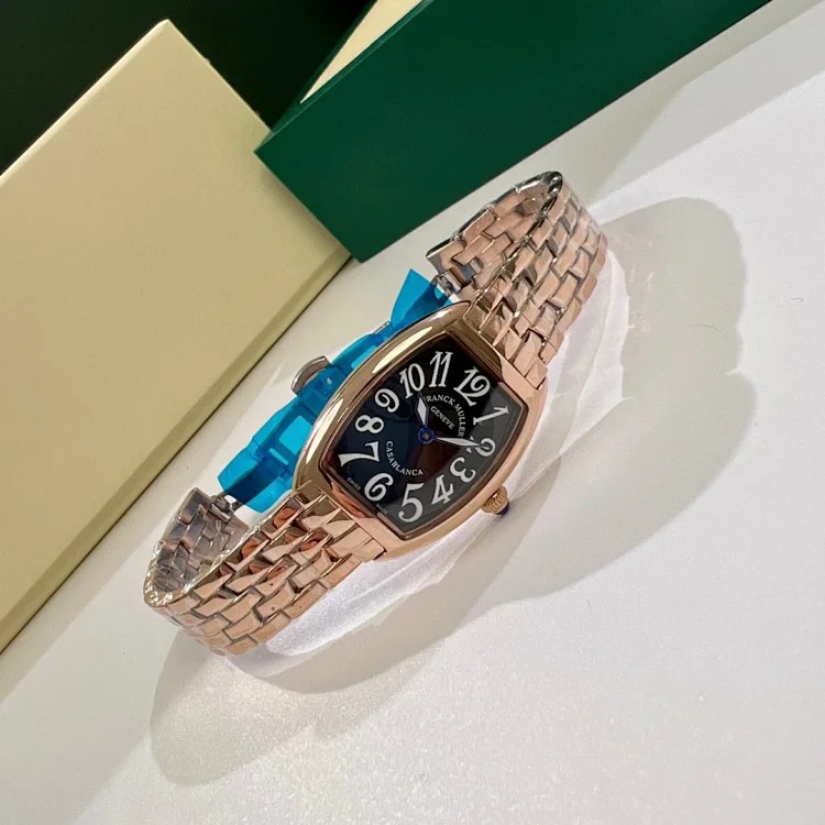 Franck Muller 1752QZ series watches, classic barrel-shaped design women's watches, women's watches
