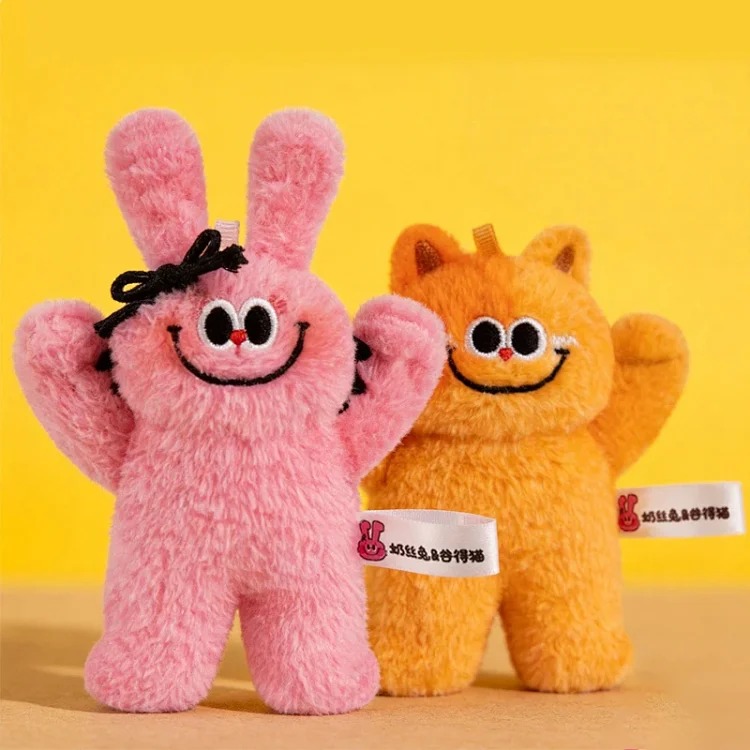 Youyou genuine milk silk rabbit valley cat pendant cute rabbit kitten doll toy doll bag pendant