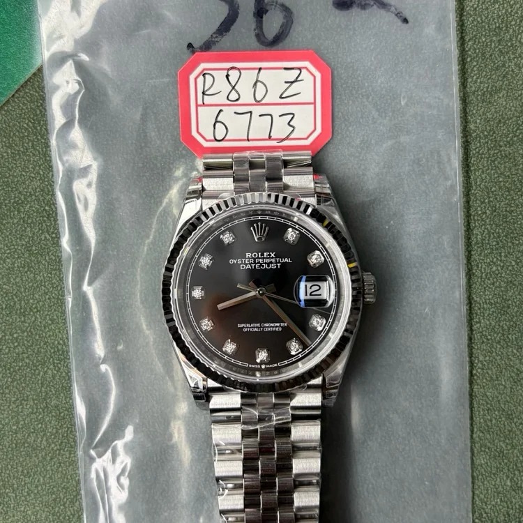 VS 36 Log Black Disk Diamond Engraved R86Z6773