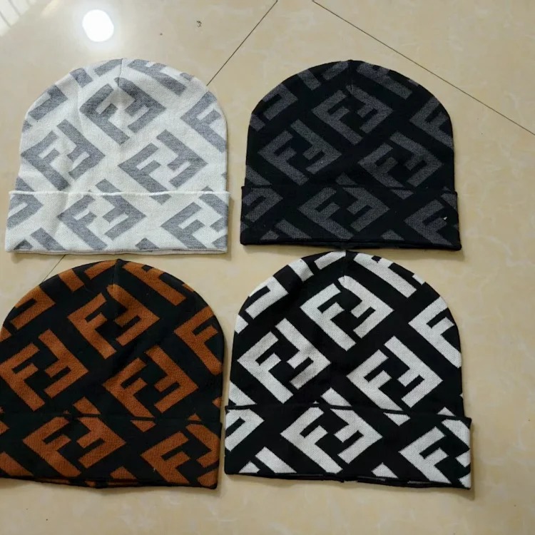 DX48-7 Knitted Wool Hat Autumn and Winter Thick Pullover Hat Warm Curly Baotou Hat-SRCN