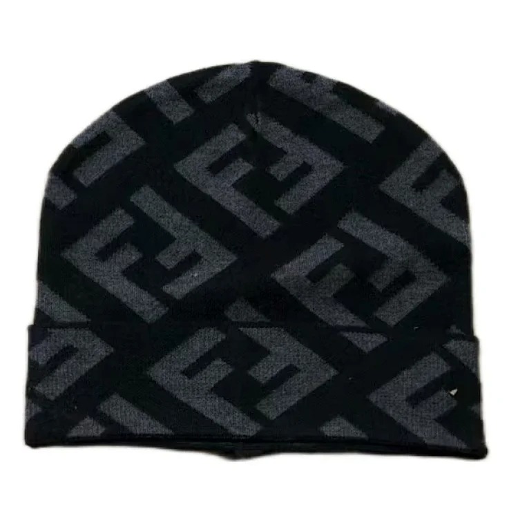 DX48-7 Knitted Wool Hat Autumn and Winter Thick Pullover Hat Warm Curly Baotou Hat-SRCN
