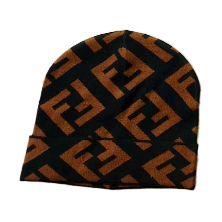 DX48-7 Knitted Wool Hat Autumn and Winter Thick Pullover Hat Warm Curly Baotou Hat-SRCN