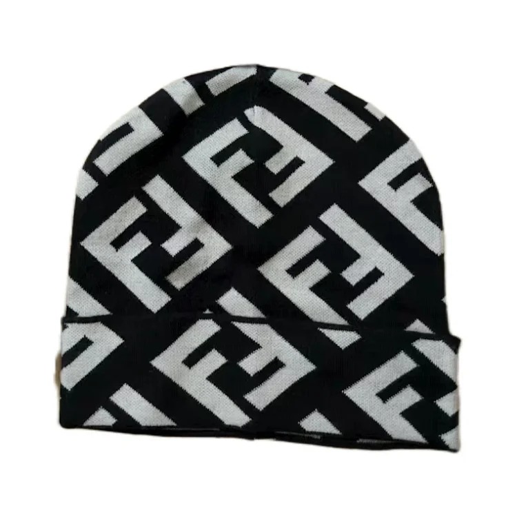 DX48-7 Knitted Wool Hat Autumn and Winter Thick Pullover Hat Warm Curly Baotou Hat-SRCN