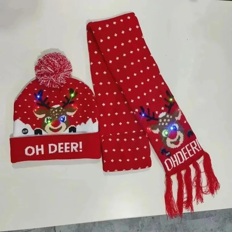 Fashionable Christmas scarf set-2282 image 3