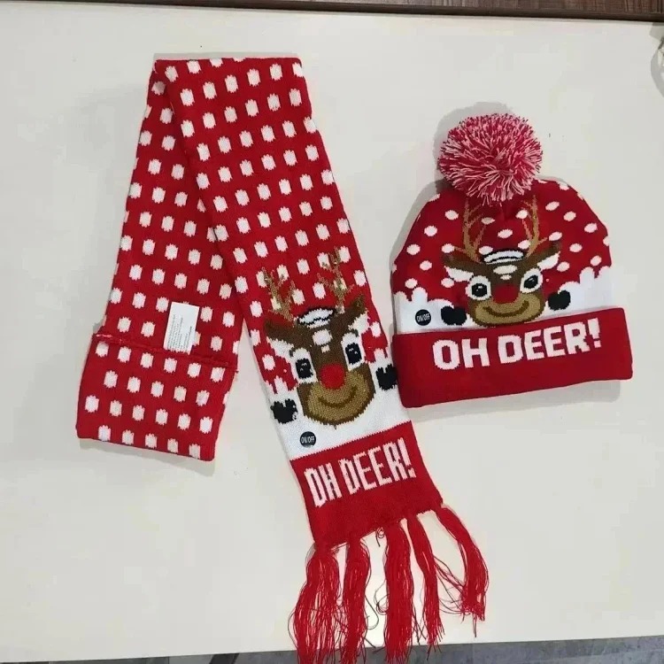Fashionable Christmas scarf set-2282 image 4