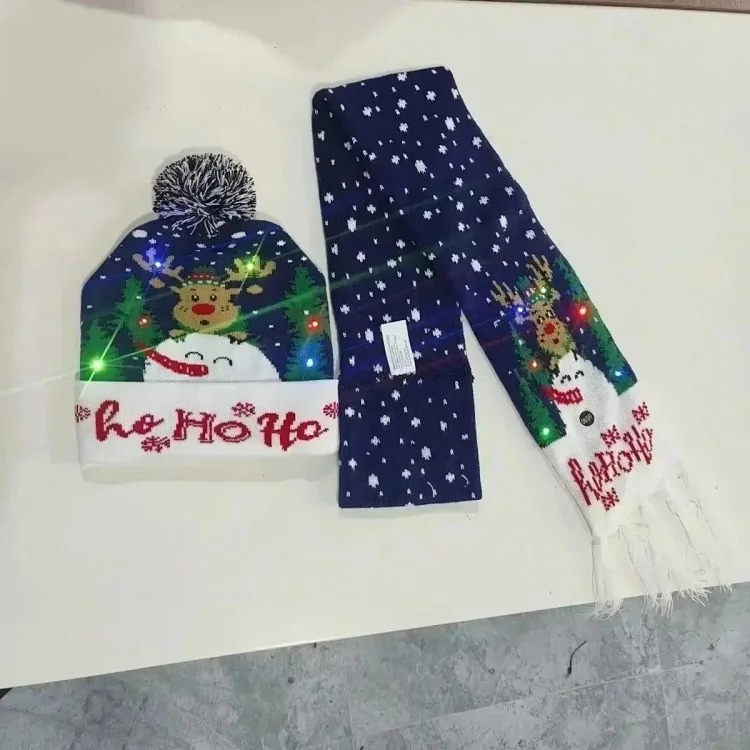 Fashionable Christmas scarf set-2282 image 6