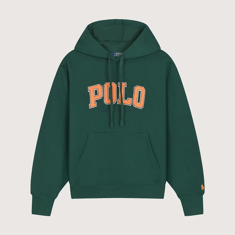 FW25 Polo collar kangaroo pocket long-sleeved sweatshirt for men