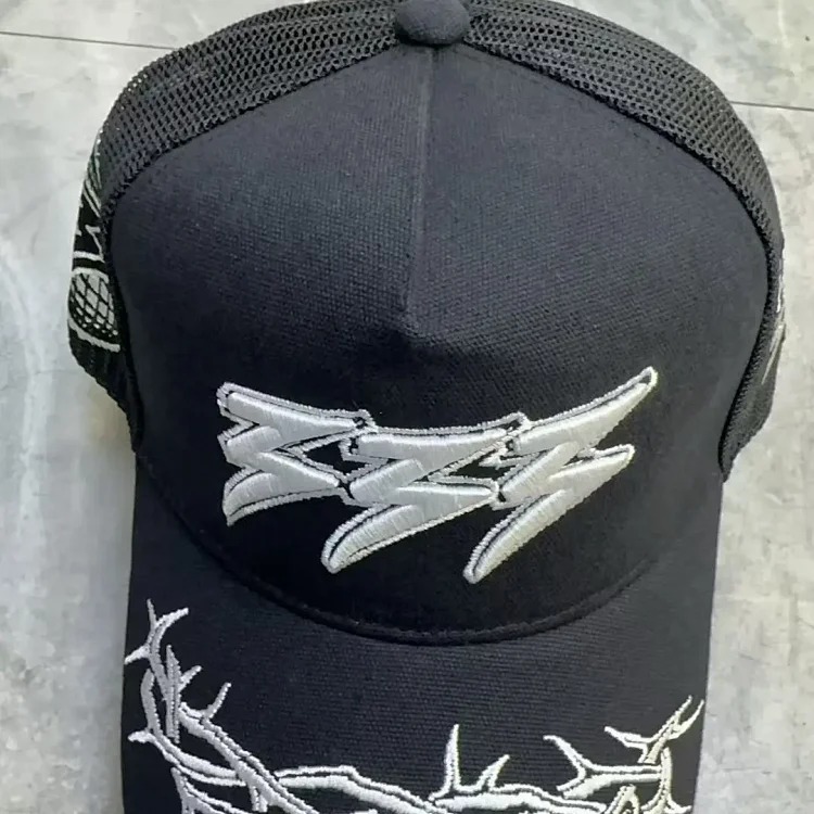 26ss cross-border trendy brand embroidered letter baseball cap big brim hat sun hat peaked hat men and women ready stock