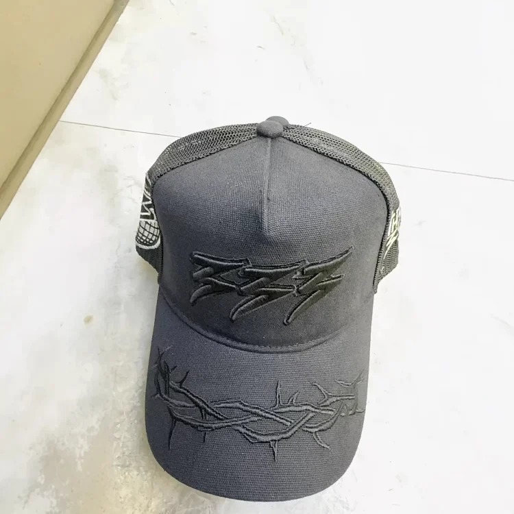 26ss cross-border trendy brand embroidered letter baseball cap big brim hat sun hat peaked hat men and women ready stock