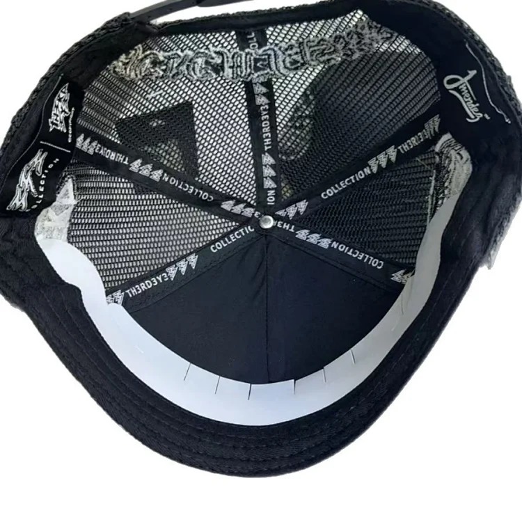 26ss cross-border trendy brand embroidered letter baseball cap big brim hat sun hat peaked hat men and women ready stock