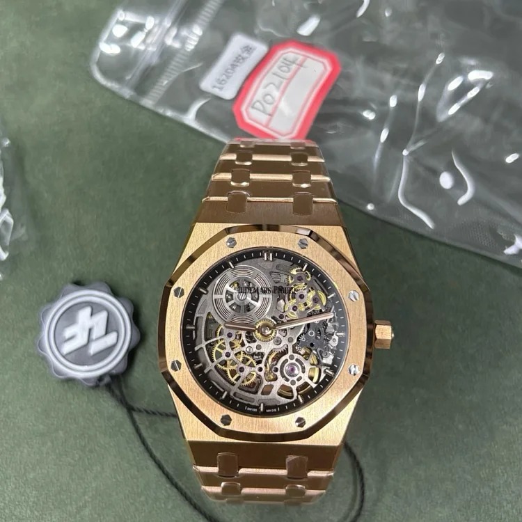 ZF AP 16204 hollow rose gold P02104