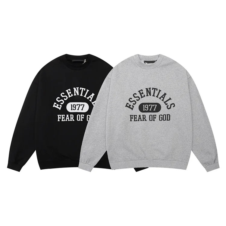 Fear of God FOG ESSENTIALS 1977 printed round neck sweatshirt