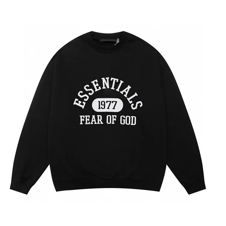 Fear of God FOG ESSENTIALS 1977 printed round neck sweatshirt