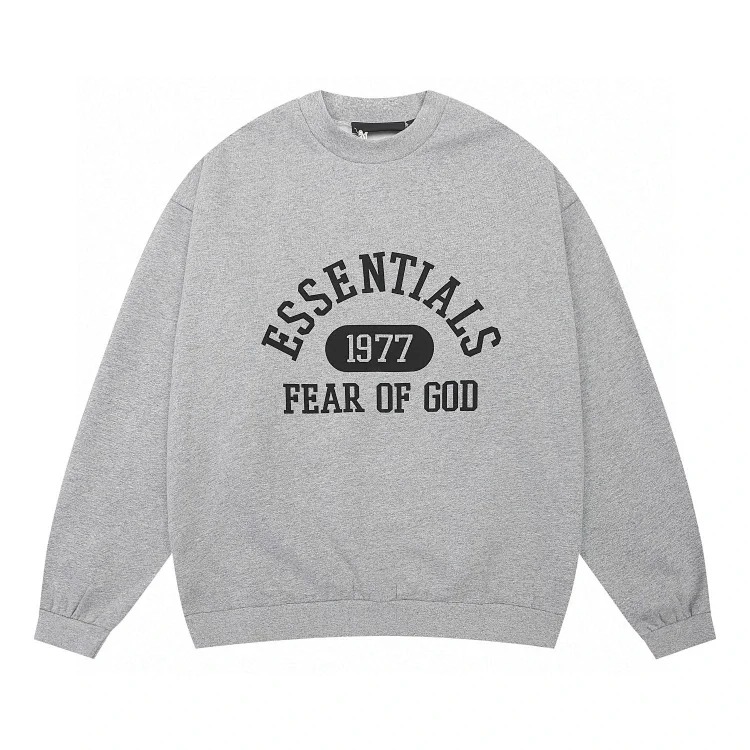 Fear of God FOG ESSENTIALS 1977 printed round neck sweatshirt