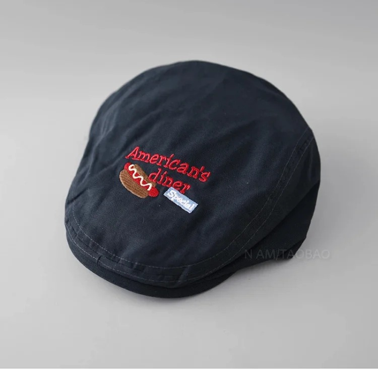 New hot dog letters embroidered forward cap for men and women, couple style, small style, casual, versatile, spring and summer style peaked cap