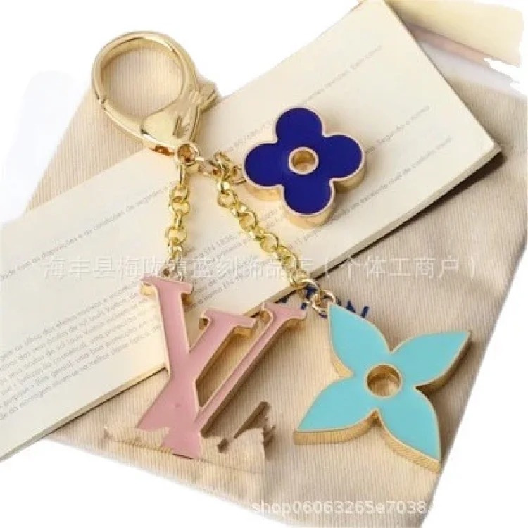 Macaron color keychain pendant, high-end light luxury pendant, bag decoration pendant, heavy industry zinc alloy