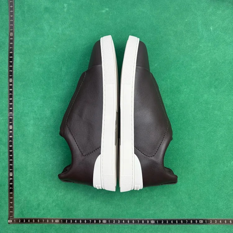 (Customized models are shipped in 3-7 days) TT8 leather comfortable and versatile round toe low-top sneakers image 6