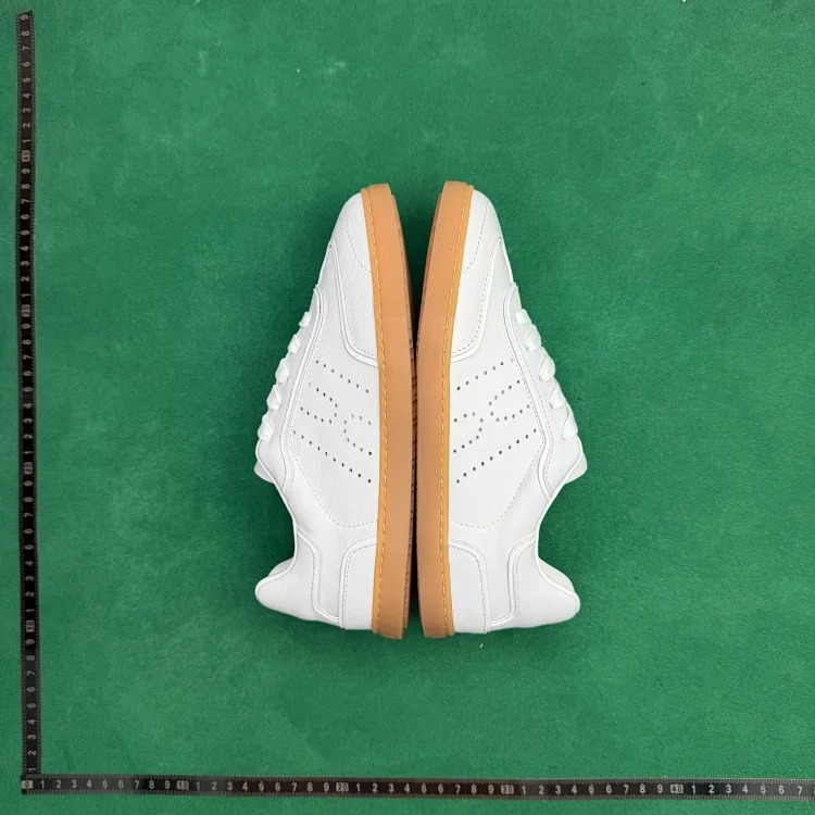 (Customized models ship in 3-7 days) TT2 calfskin round-toe lace-up low-cut sneakers image 2