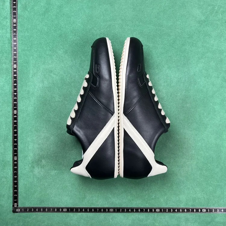 BD6 cowhide round toe lace-up thin-soled low-cut lifestyle shoes