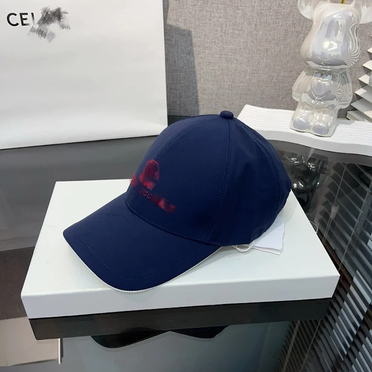 Hat new double-layer hard top versatile fashion casual embroidered peaked cap trendy baseball cap outdoor high-end men and women