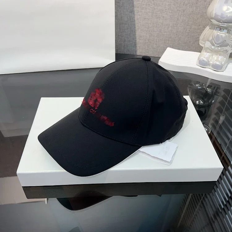 Hat new double-layer hard top versatile fashion casual embroidered peaked cap trendy baseball cap outdoor high-end men and women