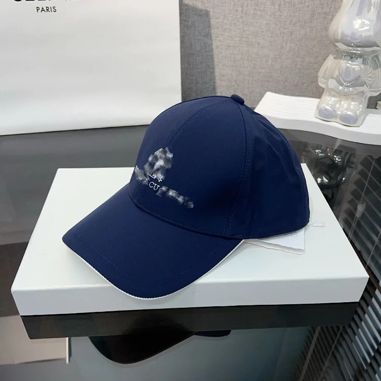 Hat new double-layer hard top versatile fashion casual embroidered peaked cap trendy baseball cap outdoor high-end men and women